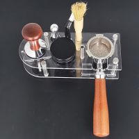 New Product 51/53/54/58Mm Transparent Stand Suitable For Coffee Powder Flat 3Angle Tamper Bottomless Portafilter Clean Brush Accessories