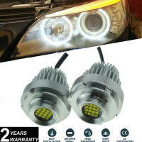 2x Led Angel Eyes 80W ไฟหน้าฮาโลไฟหน้า E60หลอดไฟสำหรับ Bmw E61 Lci 2007 2010