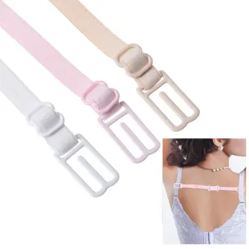 3 PCS Women Nonslip Elastic Adjustable Band Bra Strap Holder Strap Back Clip
