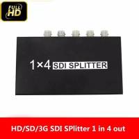 4 พอร์ตSDI Splitter Amplifier SDI Splitter 1X4 จำหน่ายด้วยPower Adapterสำหรับจอภาพโปรเจคเตอร์DVR