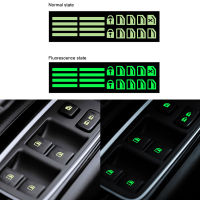 ส่องสว่างรถประตูหน้าต่างลิฟท์ปุ่มสติ๊กเกอร์ Windows แผงควบคุมสติ๊กเกอร์สะท้อนแสงสวิทช์อุปกรณ์เสริมในรถยนต์สำหรับ Benz Bmw โตโยต้า