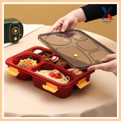 กล่องข้าว กล่องข้าวอุ่นในไมโครเวฟ กล่องข้าวแบบ 3 ช่อง กล่องอาหารกลางวัน กล่องอาหาร เข้าไมโครเวฟได้ พร้อมส่ง XLN0481