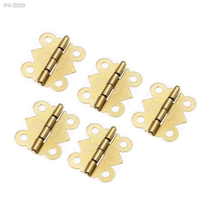 20pcs-lot-butterfly-hinges-mini-gold-4-holes-17x20mm-cabinet-drawer-stainless-steel-retro-butt-jewellery-box-wood-wine-decor