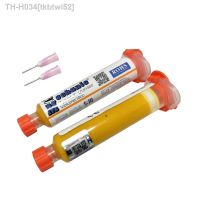 ﹉▪ 2pcs Yellow UV Curable Solder Mask 10CC for PCB BGA Circuit board protect Soldering Paste Flux Cream Welding Fluxes Oil neddle