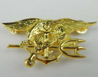 tomwang2012. Golden US Navy SEALs Trident Badge Pin U.S. Naval Special Forces Badge-