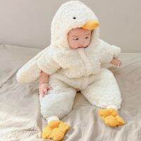 【CW】 Sleeping Newborn Baby One-piece Hugging Starfish Wrapped Feet Warm Climbing Clothing