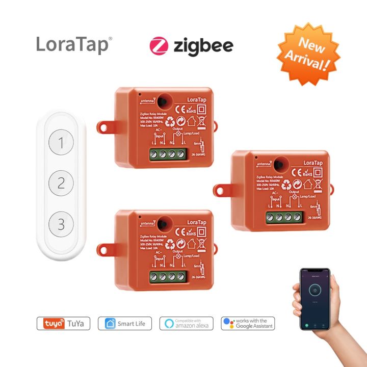 Loratap Wireless Switch Socket Relay Module Series Wifi Zigbee Breaker Tuya  Smart Life App Remote Control Google Home Alexa Echo