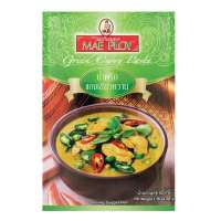 แม่พลอยน้ำพริกแกงเขียวหวาน 50กรัม ✿ Mae Ploy Green Curry Paste 50g.
