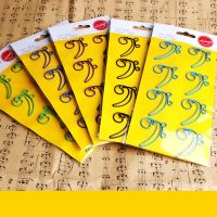 【jw】✥☼  love music Note Modeling Color Clip Folder Student Supplies Paper Kawaii Accessories Stationery Metal