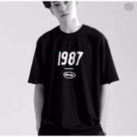 Mmlg Top Letter 1987 ใหม่เสื้อยืดลําลองสําหรับผู้ชายผู้หญิงแขนสั้นคอกลมทรงหลวม เสื้อผ้าแฟชั่น เสื้อยืดสตรีท พร้อมส่งS-5XL