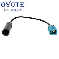 OYOTE 5.5 นิ้ว 12V รถวิทยุเสาอากาศเสาอากาศอะแดปเตอร์หัว Fakra หญิง Din สำหรับ VW รถเสาอากาศการปรับเปลี่ยนอุปกรณ์-GEIWH MALL