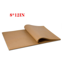 100 Sheets Precut Parchment Paper for Baking Unbleached Brown Kitchen Baking Paper