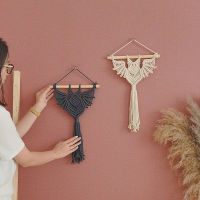 ตกแต่งฮาโลวีน BAT Gothic Home Decor witchy macrame แขวนผนัง Goth Decor ตกแต่งฮาโลวีน spooky Decor Goth Plant Busy