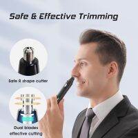 ZZOOI Portable Electric Nose Hair Trimmer USB Rechargable Ear Shaper Cutting Hair Washable Eyebrows Shaper Hair Remover