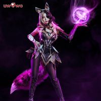 In Stock UWOWO League Of Legend Cosplay Ahri Costume LOL Coven Ahri Costume Halloween Christmas Costume Ahri Witch Women Dress