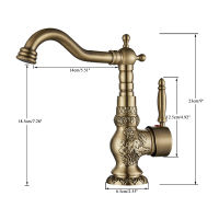 Basin Sink Faucets R ss Antique Bronze Single Handle Kitchen Basin Faucets Deck Mounted Hot&amp;Cold Water Mix Tap