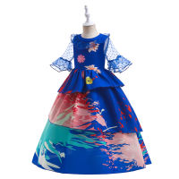 2022 Magic Full House Cartoon Princess Dress Girl Polka Dot Pettiskirt Festival Children Stage Performance Skirt