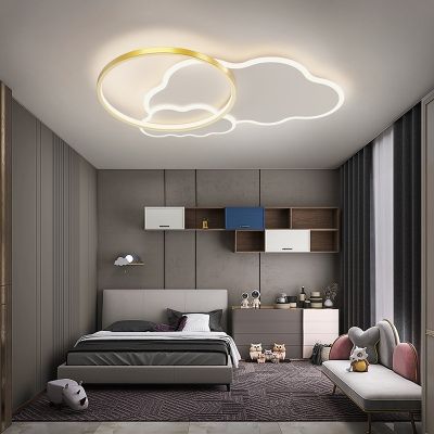 [COD] Childrens room simple modern ins girl creative cloud boy led bedroom ceiling