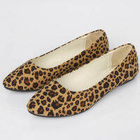 New Women Shoes Vintage Solid Loafers Shoes Leopard Casual Female Single Female vulcanized shoes Large size D1-18