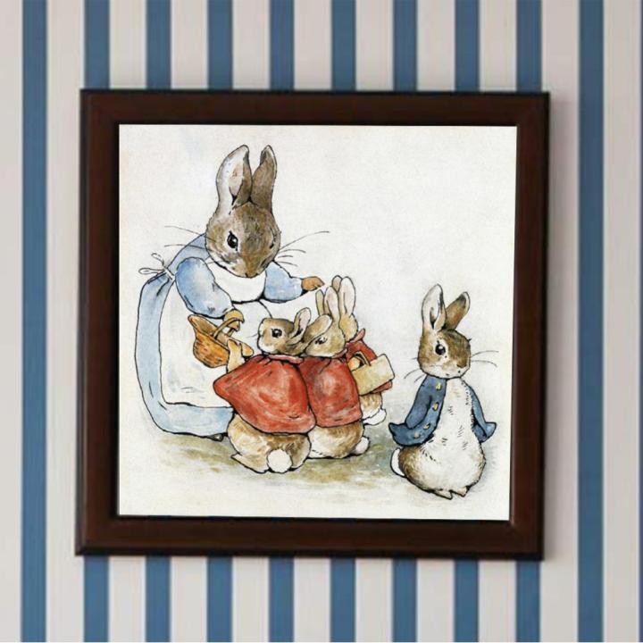 ชุดกระต่ายภาพวาดเพชรเจาะเต็มรอบ5d-แบบทำมือศิลปะหัตถกรรมตกแต่งบ้าน