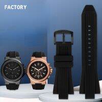 Watchband For Michael Kors  Mk8184 8729 9020 MK8152 MK9020 MK9026 Raised Mouth Silicone Watch Strap Accessories 29Mmx13mm