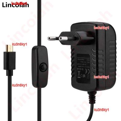 ku3n8ky1 2023 High Quality AC 100-240V DC 5V 3A Power Supply Switch Button Power Adapter Charger Micro USB Port 5 V Volt for Raspberry Pi 3 Model B plus