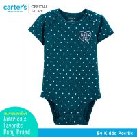 Carters Girl SloganBS BlueDot  Bodysuit เสื้อผ้าเด็ก บอดี้สูทแขนสั้น 1 ชิ้น