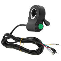 12V ‑ 99V Electric Bike Thumb Throttle Accelerator Speed Control Assembly With Button For Electric Bike