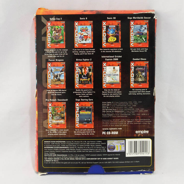 (10 Games Set, Mostly Sealed) Sega Xplosive Top Ten PC Video Games ...