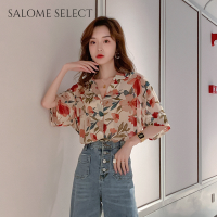 SALOME SELECT เสื้อ เสื้อแขนยาว เสื้อผู้หญิง เสื้อแฟชั่นผญ ทันสมัย ล้ำสมัย น่ารัก สบายๆ WCS2393BSE 39Z230926