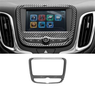 huawe Car Center Console CD Panel Cover Trim Sticker Carbon Fiber for Chevrolet Equinox 2017 2018 2019 2020 2021 2022