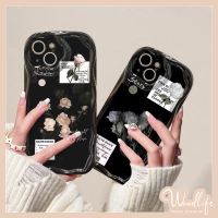 เคสลายดอกไม้ดอกกุหลาบสีชมพูย้อนยุคสำหรับ Infinix Hot 10 11 12 Play 30 20 9 Play 30i ยอดนิยม9 8 Note 12 G96 Smart 5 Smart 7 6 Plus 6 10 Lite ป้ายดอกไม้หรูหราฝาครอบกันกระแทก