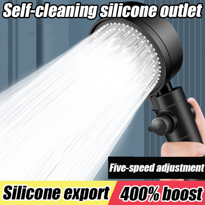 Bathroom Shower Head Black Universal High Pressure Shower Head Bathroom