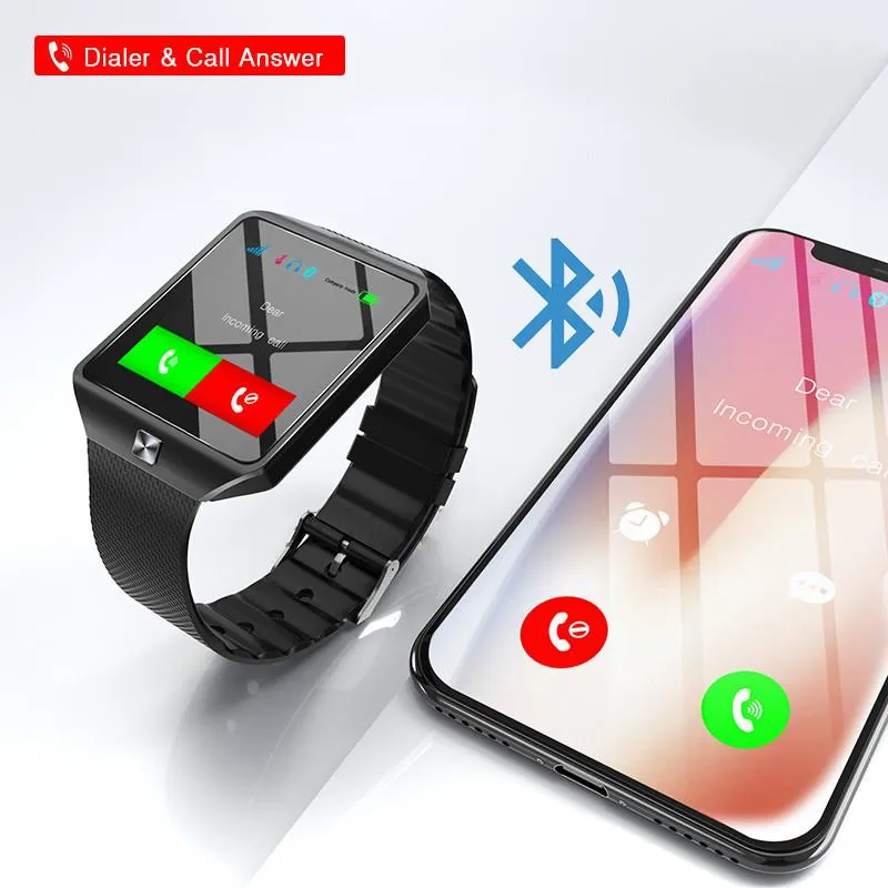 DZ09 Smartwatch Smart Watch Digital Men Watch For Apple iPhone Samsung  Android Mobile Phone Bluetooth SIM TF Card Camera | Lazada