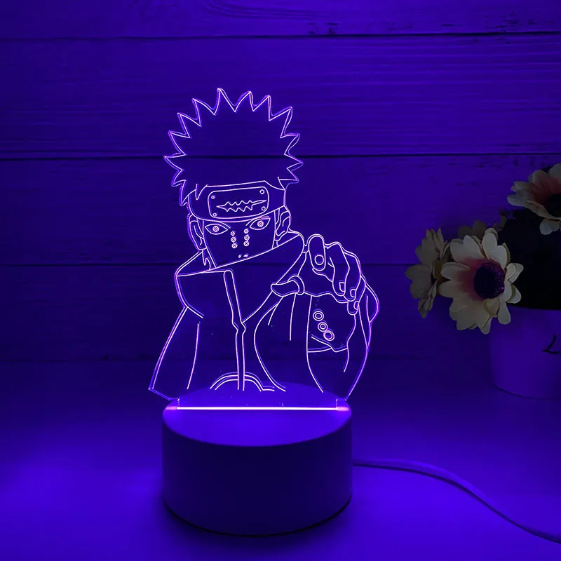 Anime Naruto 3D Night Light 2022 Acrylic Colorful Lamp LED Night ...