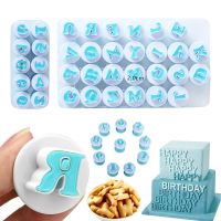 Baking pastry Mold letter fondant Cookie Cutter 26pcs Upper Lowercase Alphabet and 10pcs number cake decoration tools GYH Bread Cake  Cookie Accessori