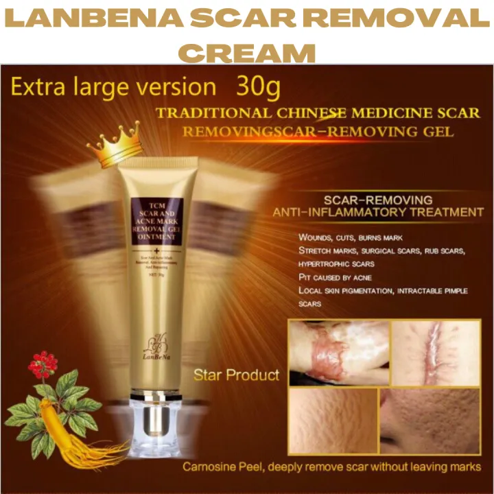 👄Authentic LANBENA TCM Scar and Acne Mark Removal Gel Ointment 30g MEGASALE 🔥Pit caused by Acne