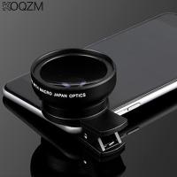 High Quality 25mm*50mm Ultra Wide Angle + Macro Lens Mobile Phone Universal Clip External Camera Accessories Smartphone Lenses