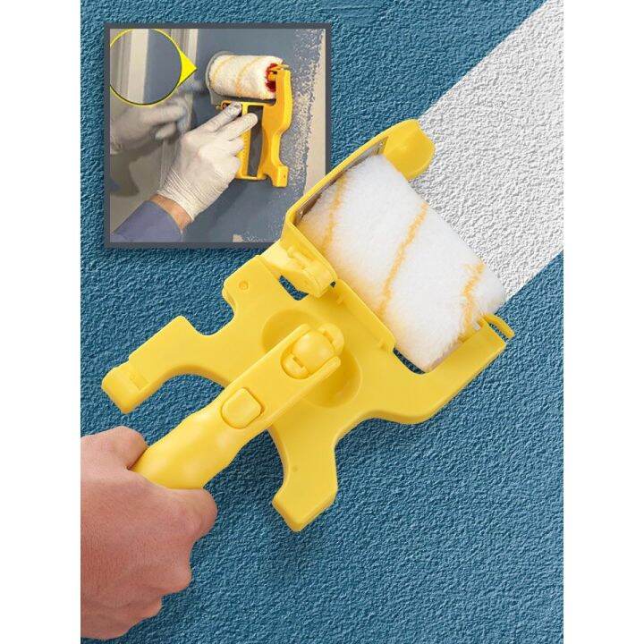 โปรโมชั่น+++ ลูกกลิ้งทาสีบ้านพร้อมตัวช่วยที่ทำให้สีไม่เลยขอบ Paint