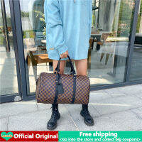 【ของแท้】2021ใหม่ LV Weekender กระเป๋าเดิมสลิงกระเป๋าถือสำหรับผู้หญิงในการขายขั้นสูงของการจัดเก็บที่เรียบง่ายและสะดวกกระเป๋าจับผู้ชายและผู้หญิงกีฬา Duffel กระเป๋าเดินทางแฟชั่นพิมพ์กระเป๋าสะพาย