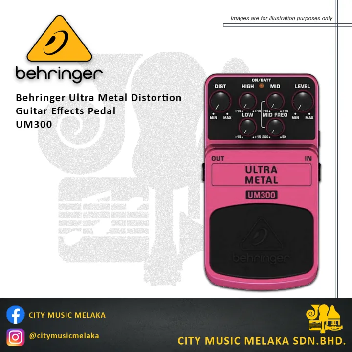 Behringer UM300 Ultra Metal Distortion Guitar Effects Pedal | Lazada