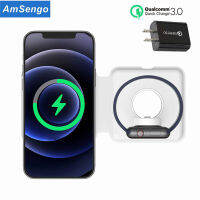 15W Magnetic Wireless Charger For IPhone 12 Portable Magnet Fast Wireless Charging Pad For iPhone 12 Pro mini Wireless Charger