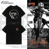 Fox Racing front fork team version off-road mountain bike round neck T-shirt loose short-sleeved mens and womens pure cotton summer