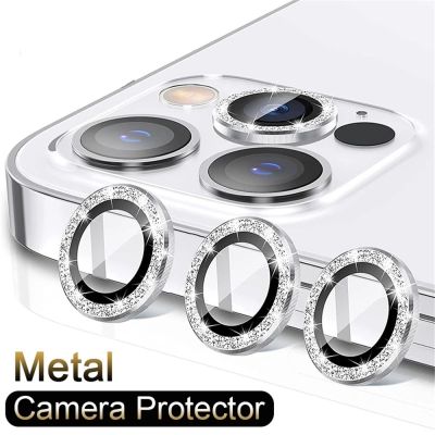 For IPhone 14 13 12 11 Pro Max Mini Diamond Metal Camera Glass for IPhone 14 Plus 13 Pro Camera Protector Lens Protection Glass