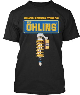 Mens Fashion Ohlins Racing Shock Suspension Soft Cotton T-Shirt