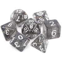 ชุดลูกเต๋า Rpg D4 D6กากเพชรแบบหลายเหลี่ยม7ชิ้น/ชุด D10 D12 D20สำหรับ Dnd Mtg Table Rpgs