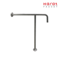 Karat Faucet ราวทรงตัว รูปตัวที ขนาด 70×60 ซม. (32 มม.) (สแตนเลส 304) KB-12-833-ST(T)