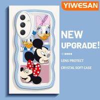 YIWESAN เคสสำหรับ Samsung A54 5G เคสลายการ์ตูนมินนี่เม้าส์ขอบซิลิโคนอ่อนนุ่มเคสยางมีลวดลายคลุมทั้งหมดเคสป้องกันกล้องหลังโทรศัพท์เคสนิ่มสำหรับเด็กผู้หญิง