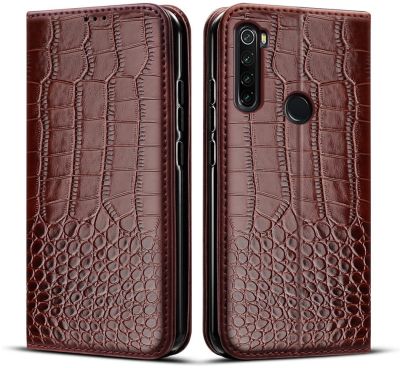 「Enjoy electronic」 Flip Case For Xiaomi Redmi Note 8 Case Crocodile texture leather case For Redmi Note 8 Note8 Cover Funda Coque Capa