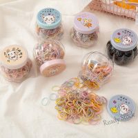 【Ready Stock】 ❄☢ C18 Canned colored small rubber bands cute childrens hair bands braided hair rubber bands Korean headwear